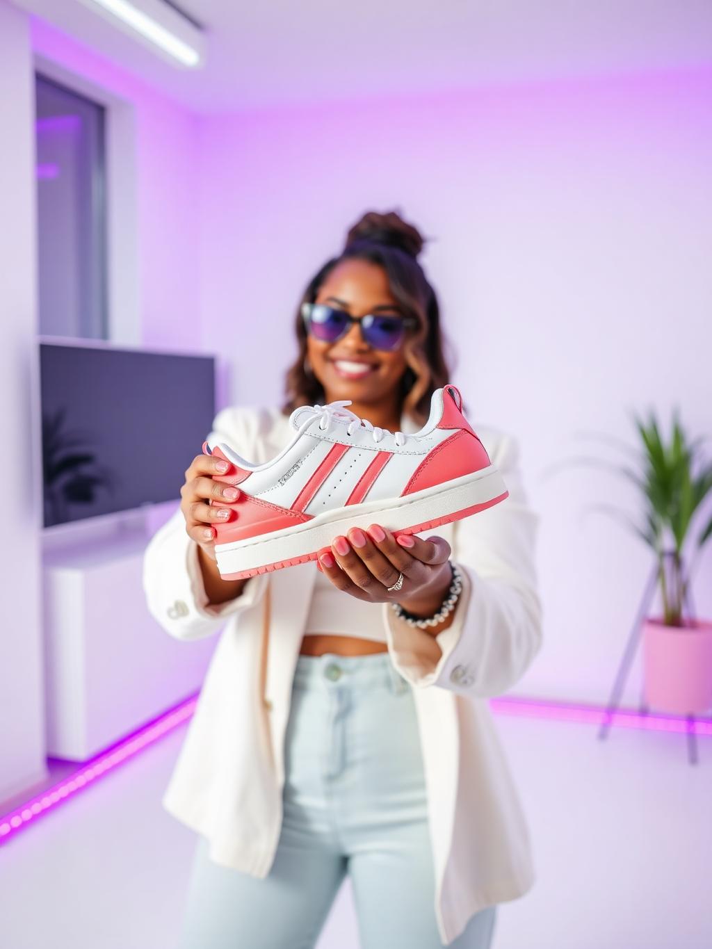 Léa Style présente : Sneakers Coral Run — jamais portées, boîte d'origine !